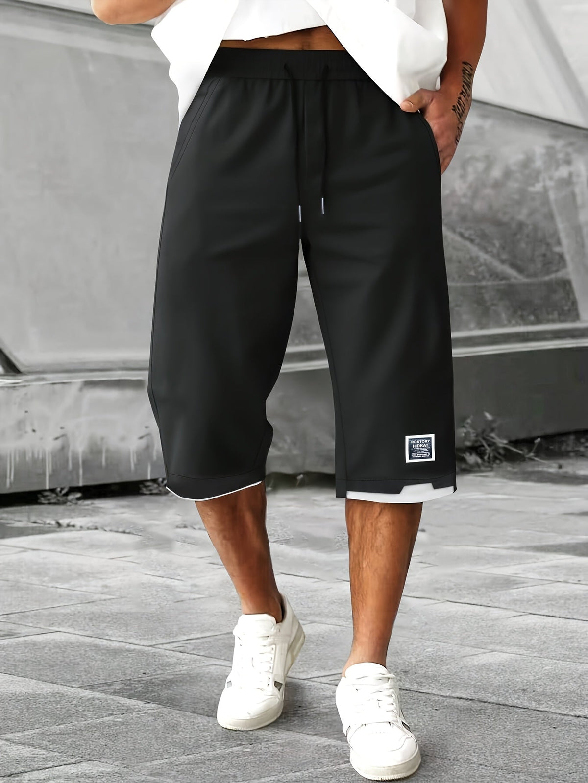 Relaxed Drawstring Shorts