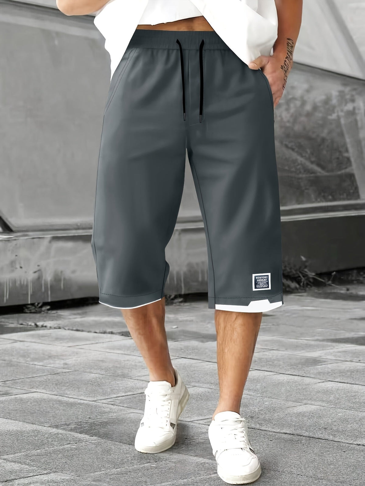 Relaxed Drawstring Shorts