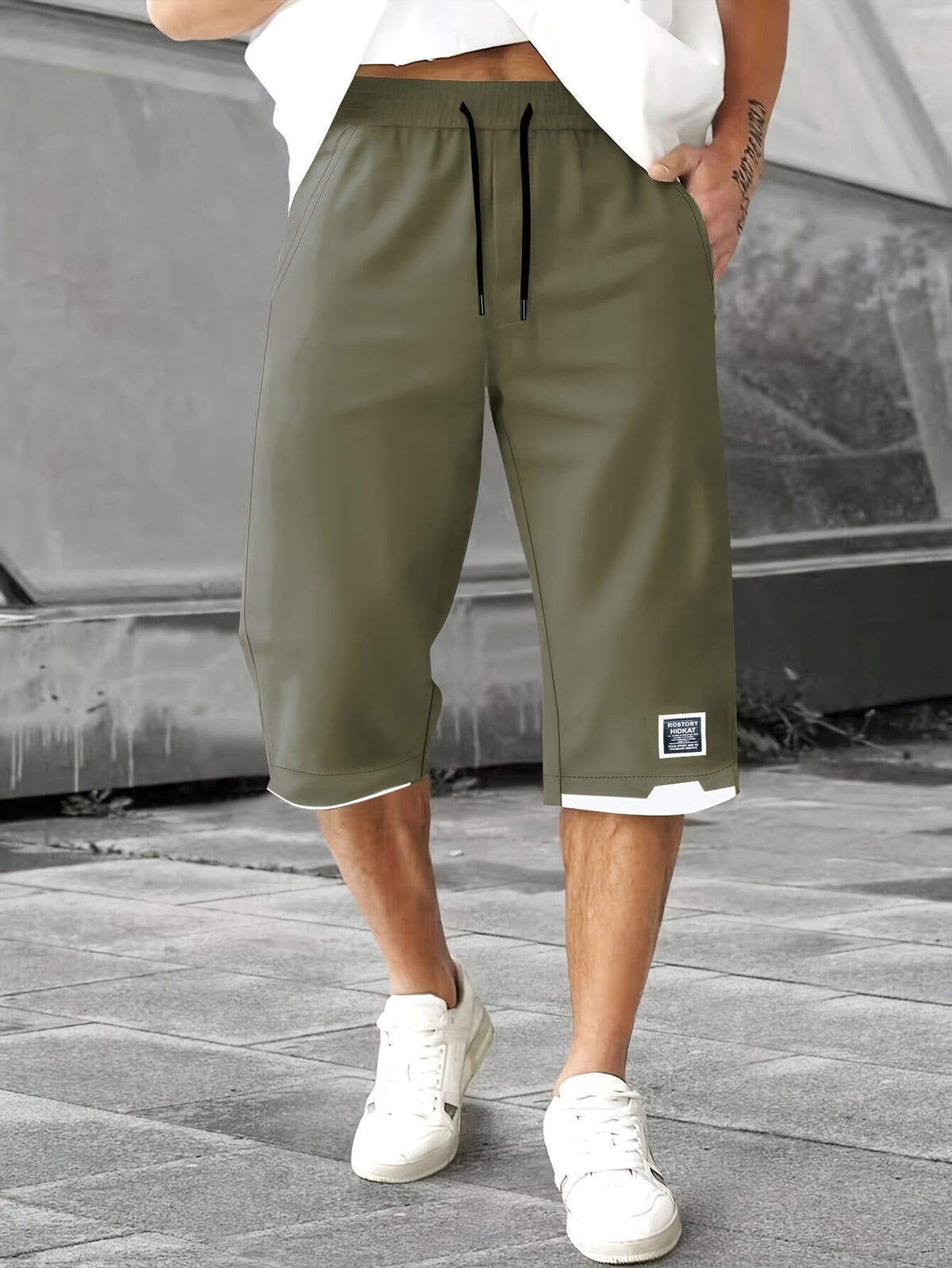 Relaxed Drawstring Shorts