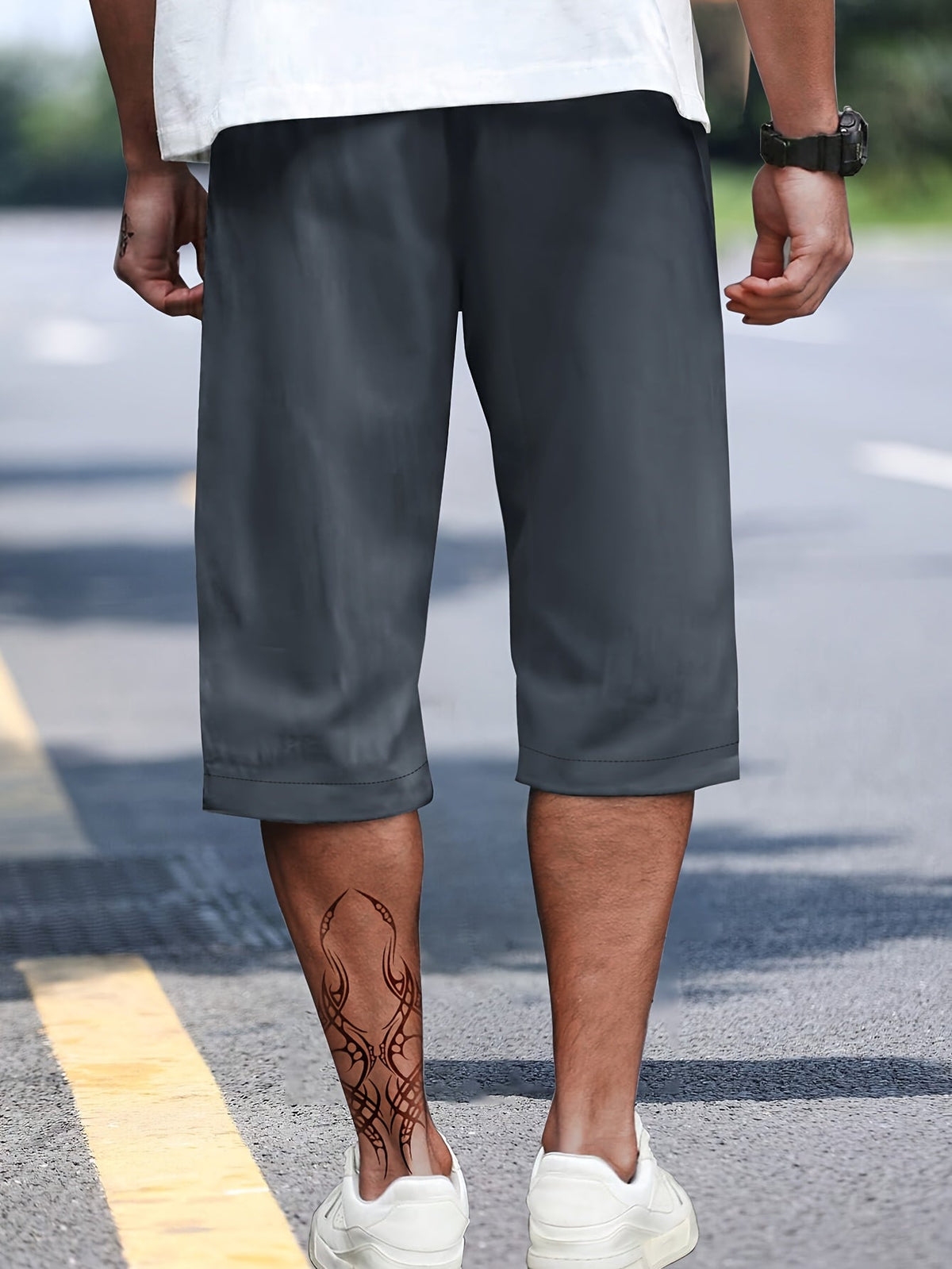 Relaxed Drawstring Shorts