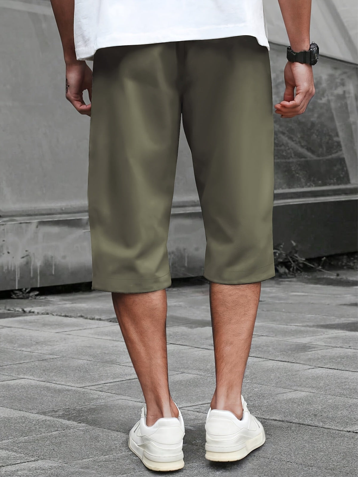 Relaxed Drawstring Shorts