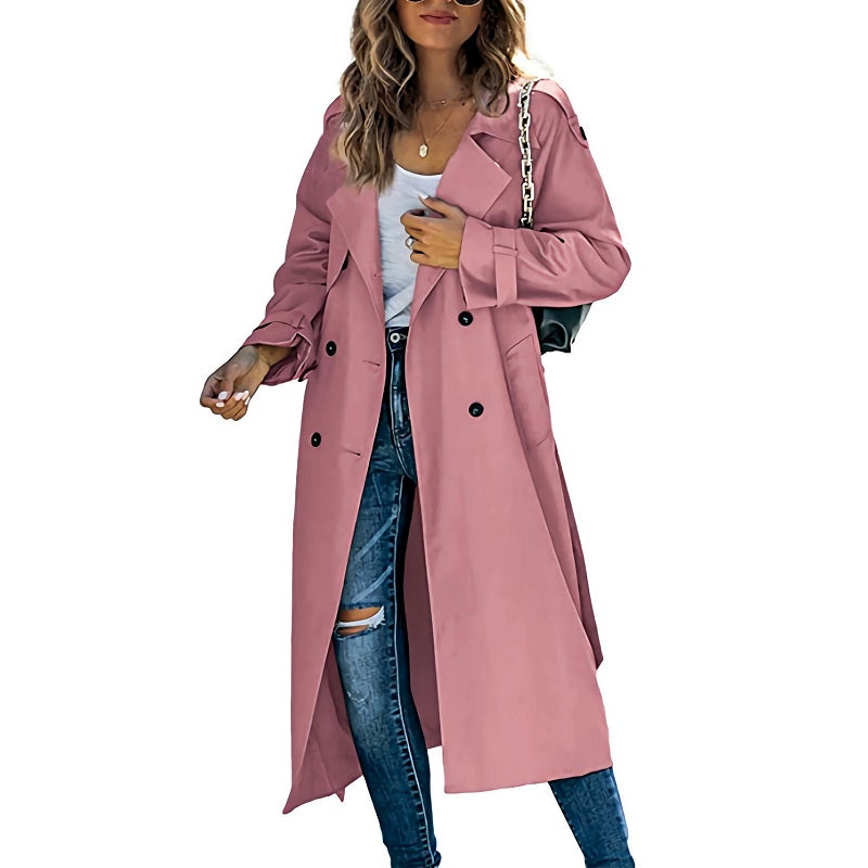 Image of Renee | Women's Double Breasted Long Coat
