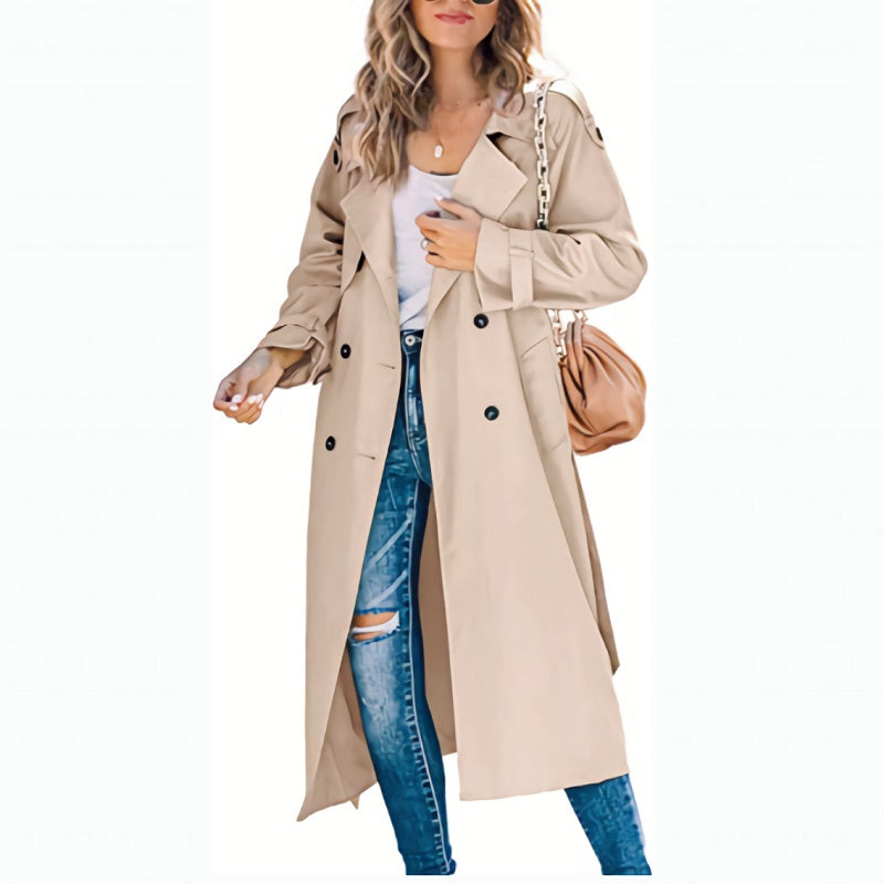 Image of Renee | Women's Double Breasted Long Coat