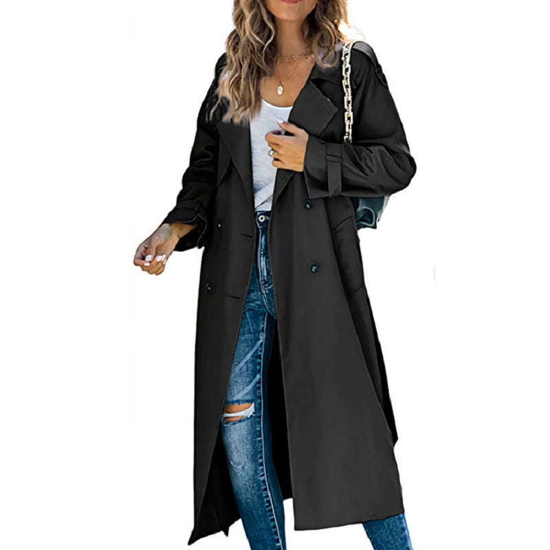 Image of Renee | Women's Double Breasted Long Coat