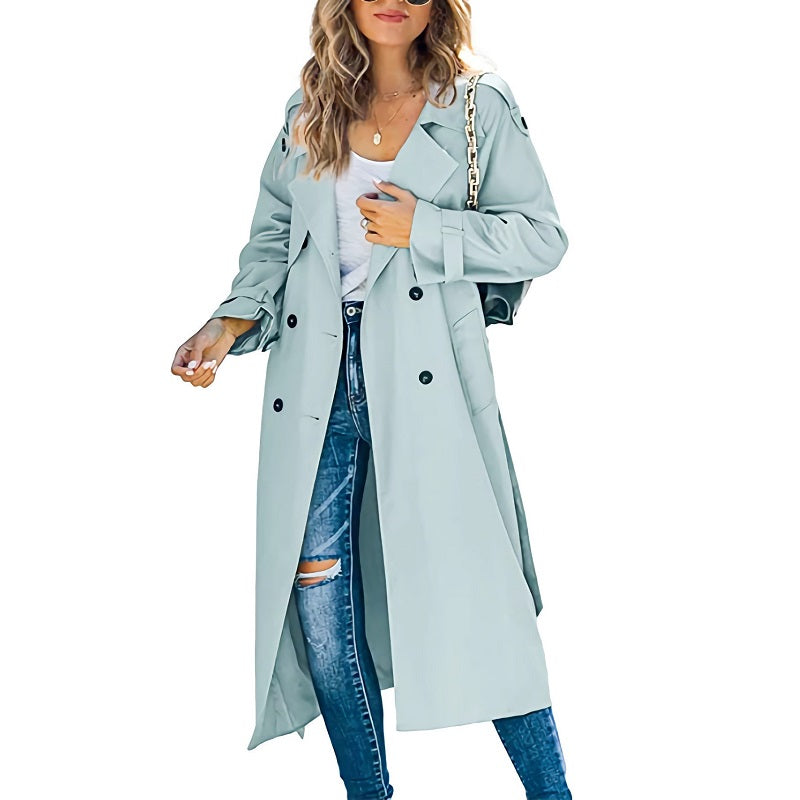 Image of Renee | Women's Double Breasted Long Coat
