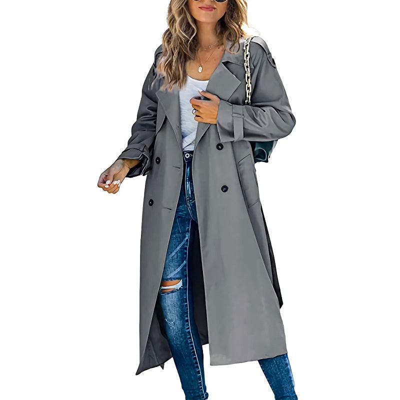 Image of Renee | Women's Double Breasted Long Coat