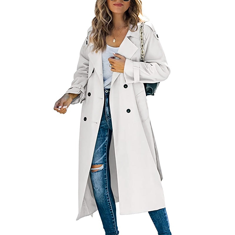 Image of Renee | Women's Double Breasted Long Coat
