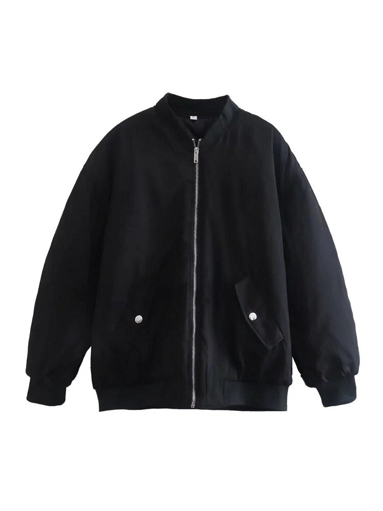 Image of Renee | Women's Oversized Bomber Jacket