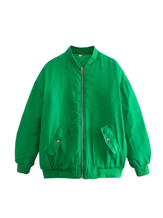 Image of Renee | Women's Oversized Bomber Jacket