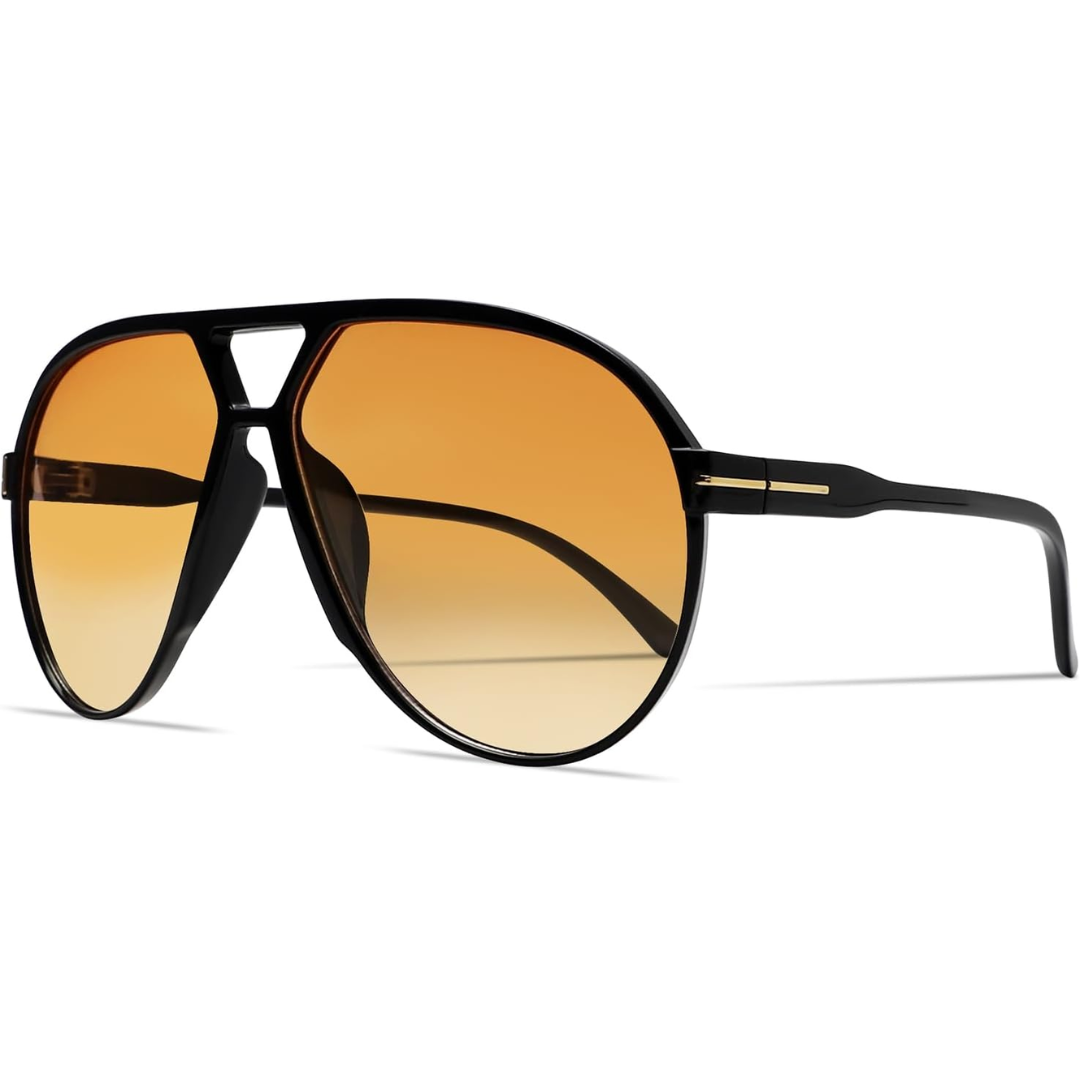 Retro Oversized Aviator Sunglasses
