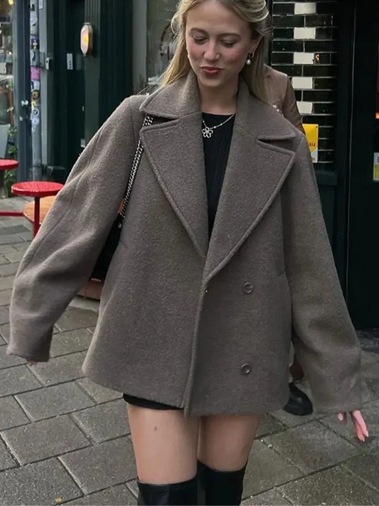Image of Rhonda | Women's Oversized Double-Breasted Coat