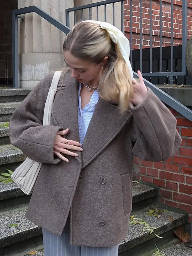 Image of Rhonda | Women's Oversized Double-Breasted Coat