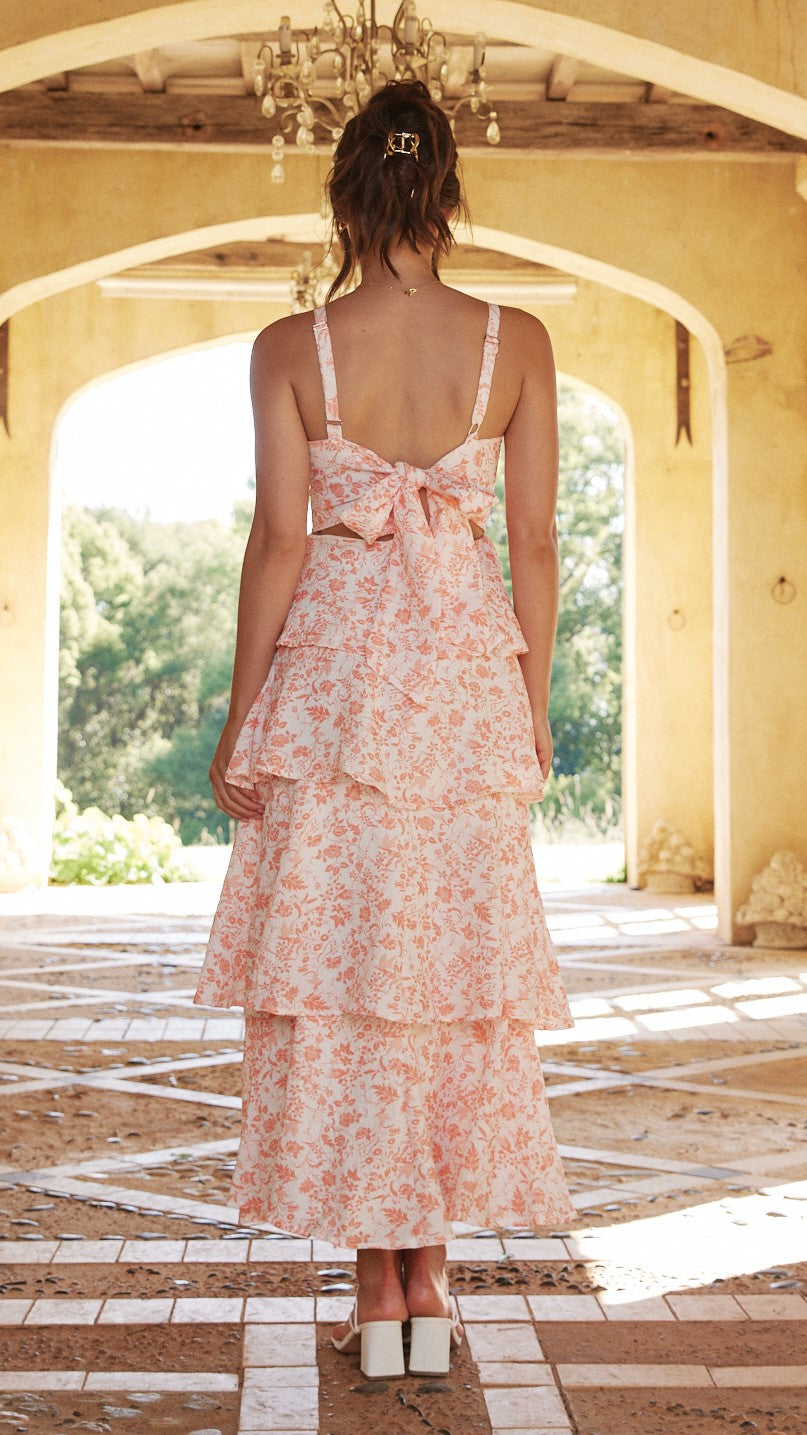 Image of Rhonda | Women's Sleeveless Midi Tiered Dress