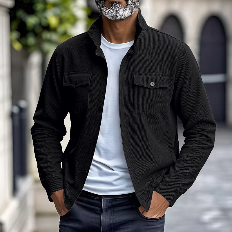 Ribbed Utility Jacket