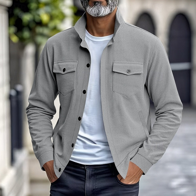 Ribbed Utility Jacket