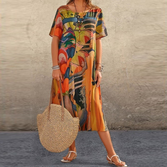 Image of Rita | Women's A-Line Midi Dress