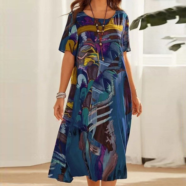 Image of Rita | Women's A-Line Midi Dress