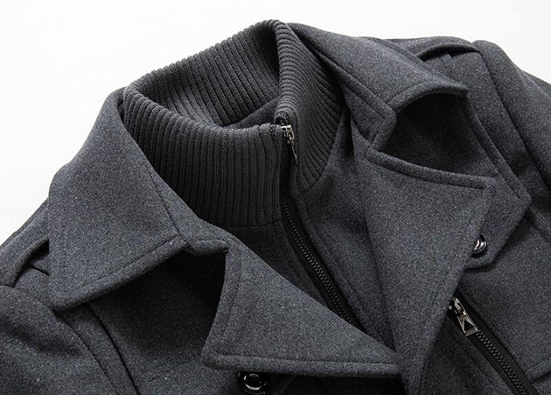 Image of Robbie | Men's Double-Breasted Pea Coat