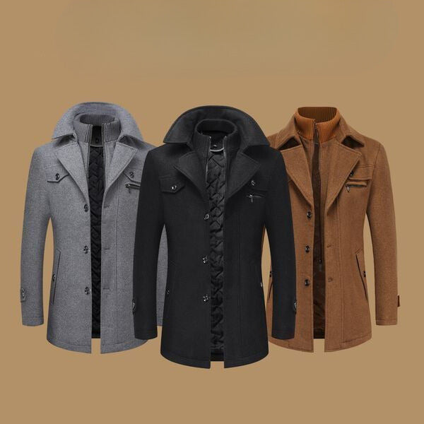 Image of Robbie | Men's Double-Breasted Pea Coat
