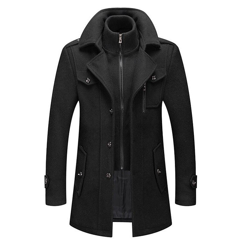 Image of Robbie | Men's Double-Breasted Pea Coat