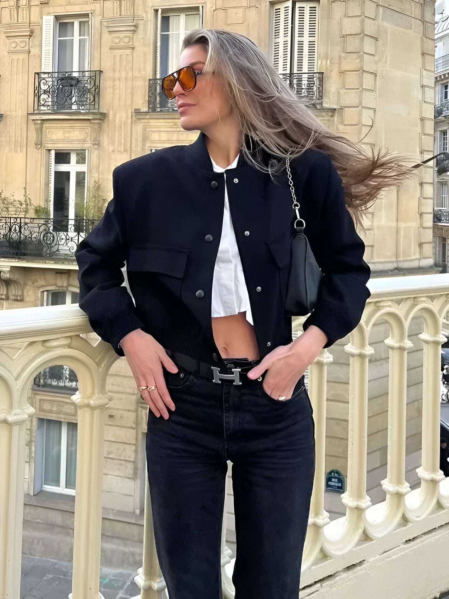 Image of Robin | Women's Cropped Bomber Jacket