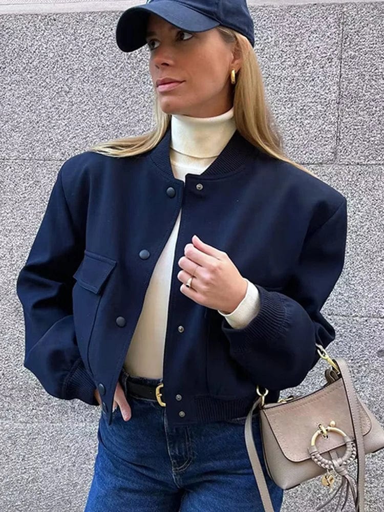 Image of Robin | Women's Cropped Bomber Jacket