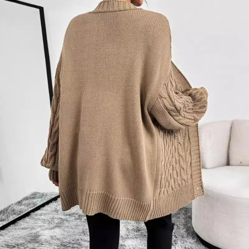Image of Robin | Women's Oversized Cable Knit Cardigan
