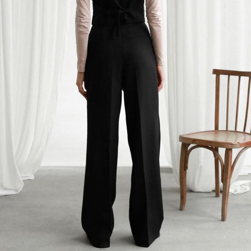 Image of Rochelle | Women's High-Waisted Wide Leg Pants