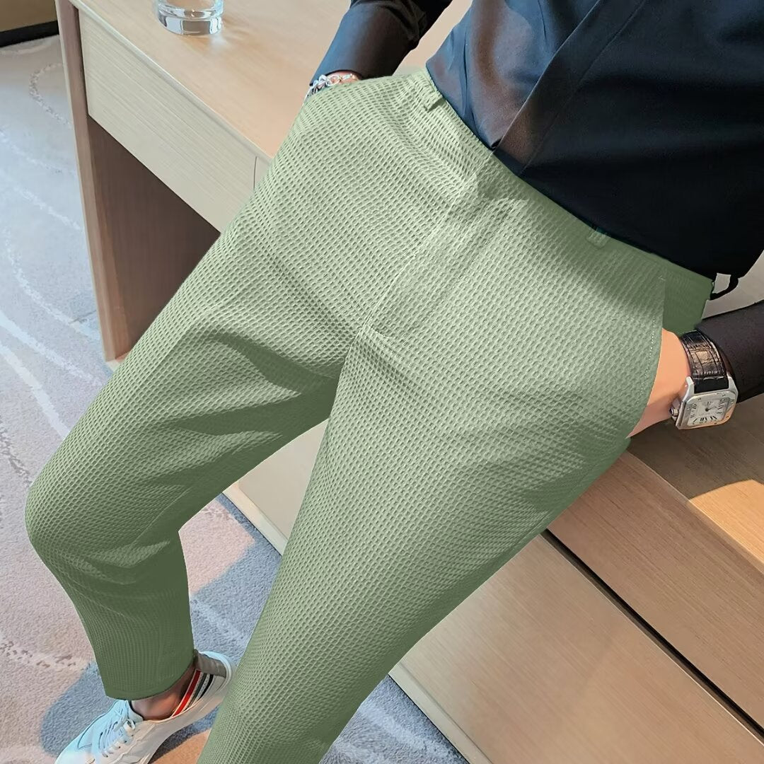 Image of Rory | Men's Slim Fit Textured Dress Pants