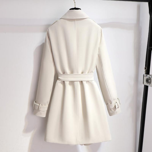 Image of Rose | Women's Double-Breasted Trench Coat