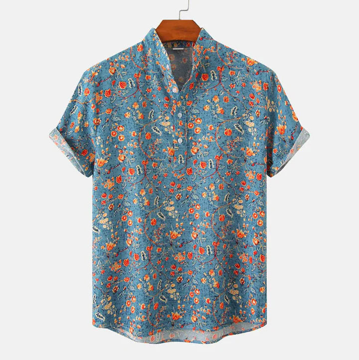 Image of Ross | Men's Floral Short Sleeve Shirt