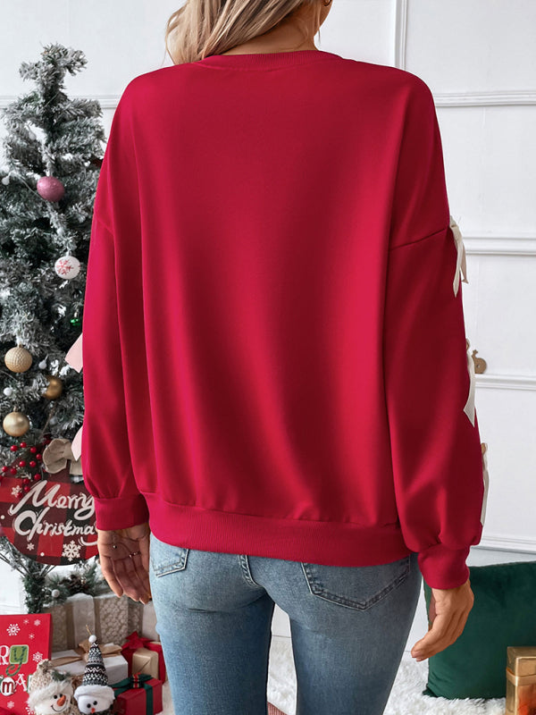 Image of Rowan | Women's Bow Sleeve Crew Neck Sweater