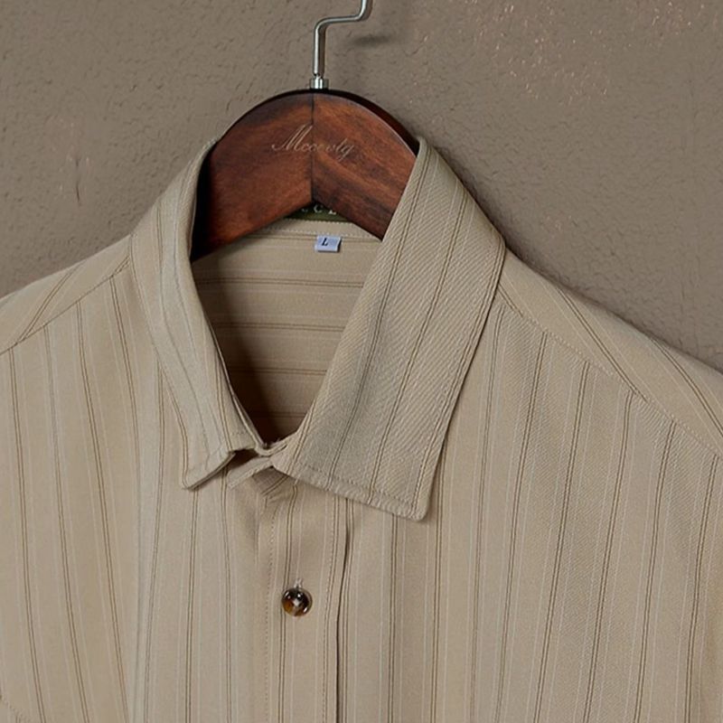 Image of Ruben | Men's Long Sleeve Striped Shirt