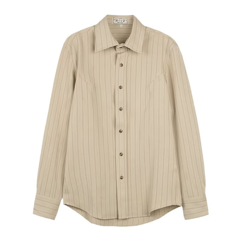 Image of Ruben | Men's Long Sleeve Striped Shirt
