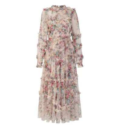 Image of Ruby | Women's Floral A-Line Midi Dress