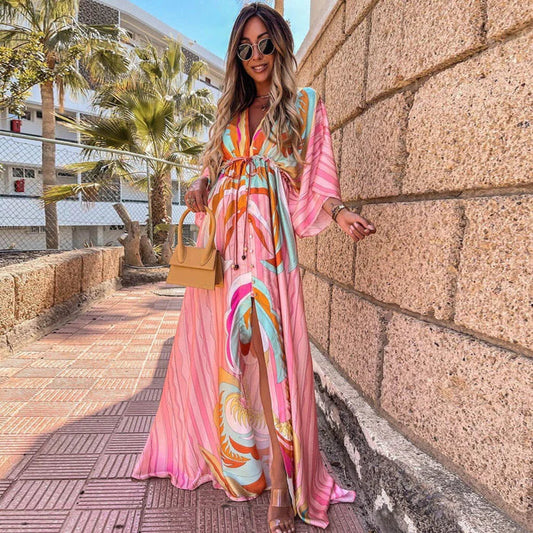 Image of Ruth | Women's V-Neck Maxi Dress