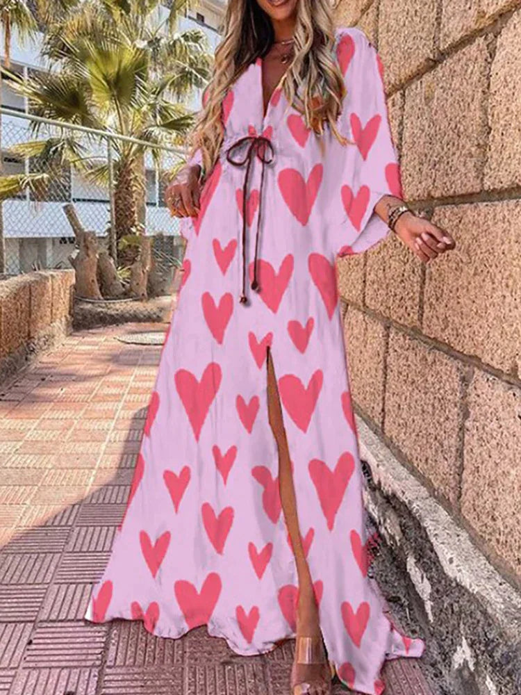 Image of Ruth | Women's V-Neck Maxi Dress