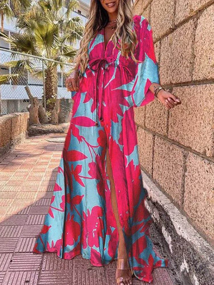 Image of Ruth | Women's V-Neck Maxi Dress