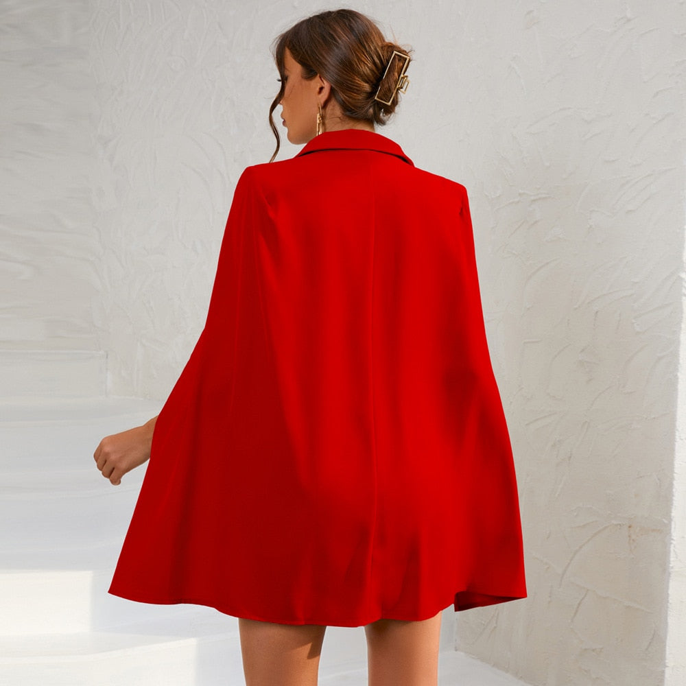 Image of Sage | Women's Double-Breasted Blazer Mini Dress