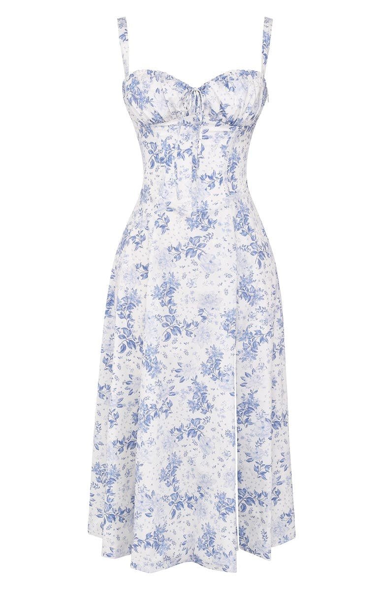 Image of Samantha | Women's Spaghetti Strap A-Line Midi Dress