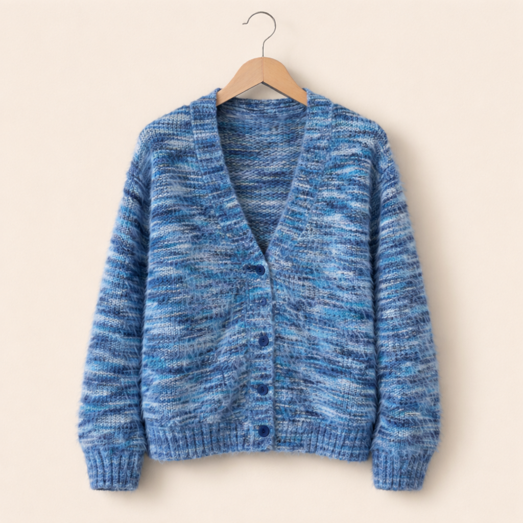 Image of Sandra | Women's Open Front Striped Cardigan