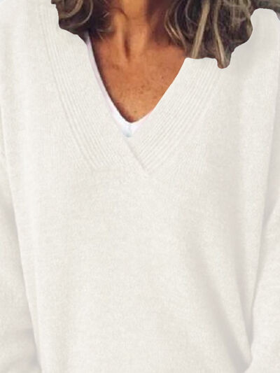 Image of Sarah | Women's Oversized V-Neck Sweater