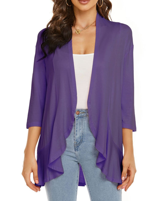 Image of Savannah | Women's Open Front Draped Cardigan