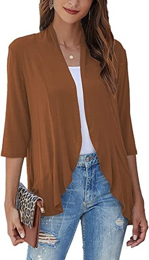 Image of Savannah | Women's Open Front Draped Cardigan
