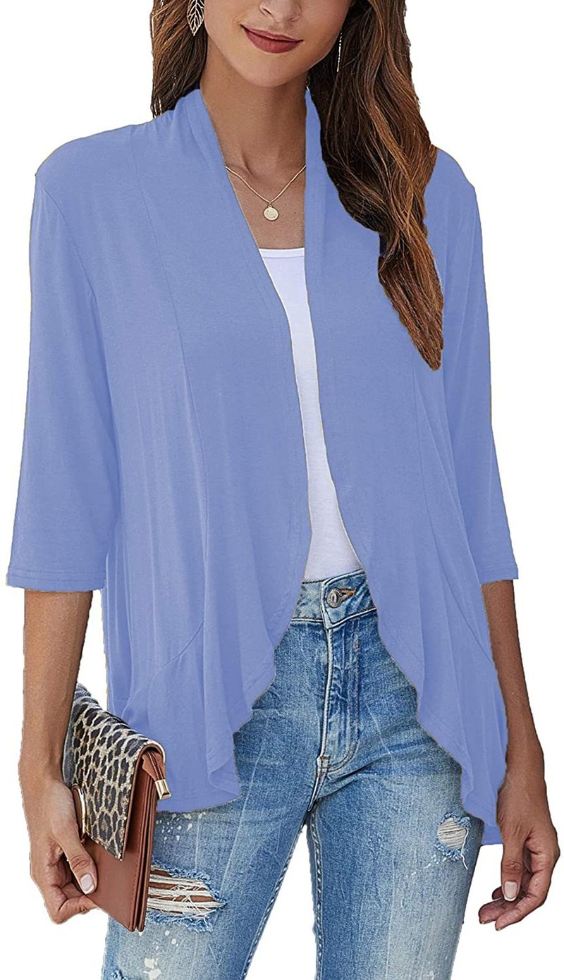 Image of Savannah | Women's Open Front Draped Cardigan