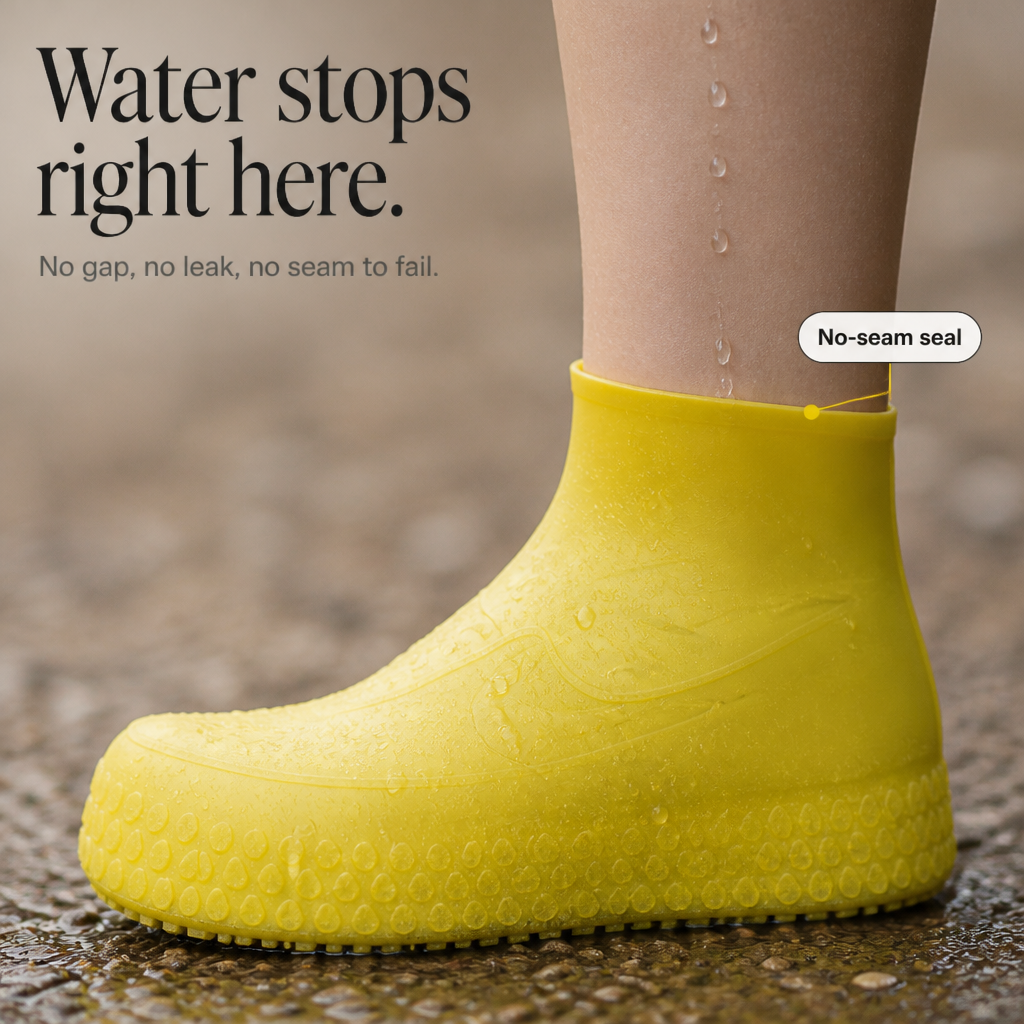 Seamless Stretch Silicone Waterproof Shoe Covers