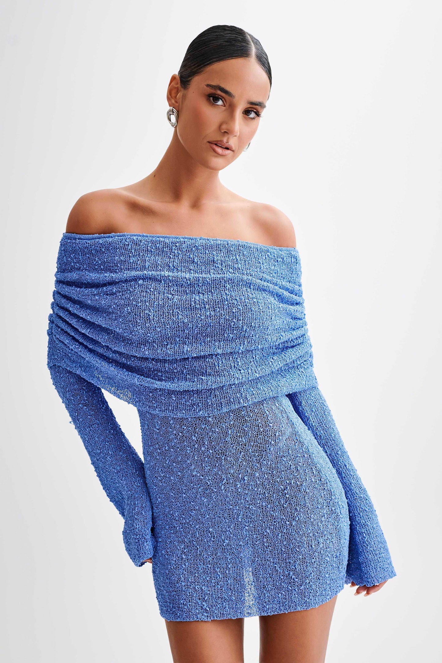 Image of Selena | Women's Bodycon Off-Shoulder Mini Dress