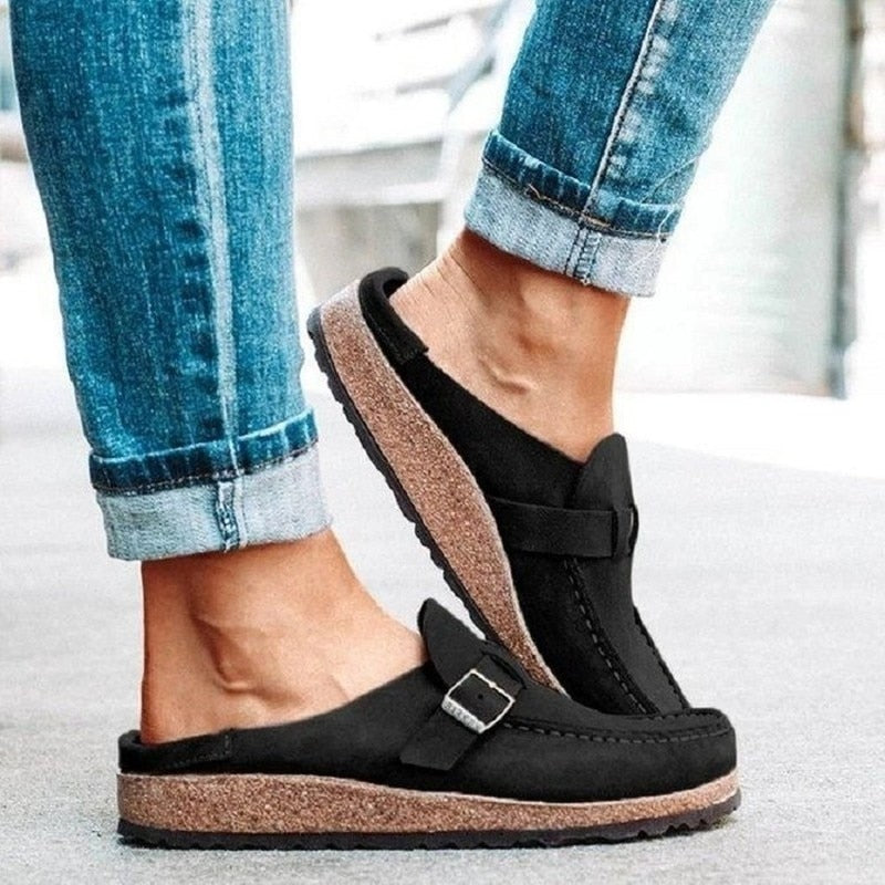 Image of Selena | Women's Slip-On Buckle Loafers