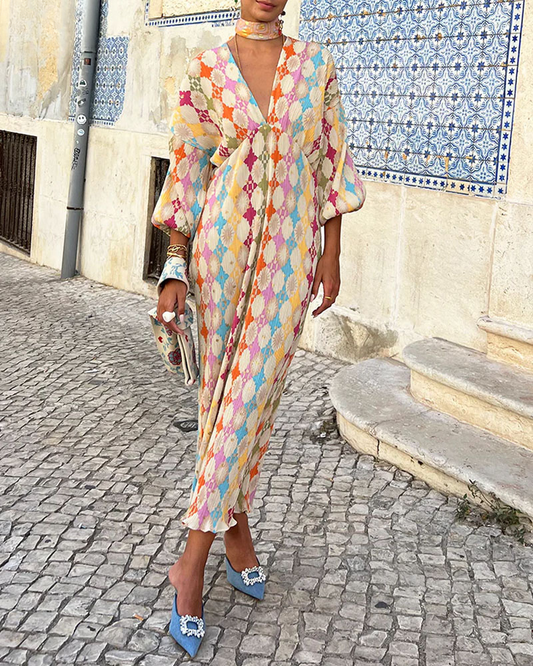 Image of Sharon | Women's V-Neck Maxi Dress
