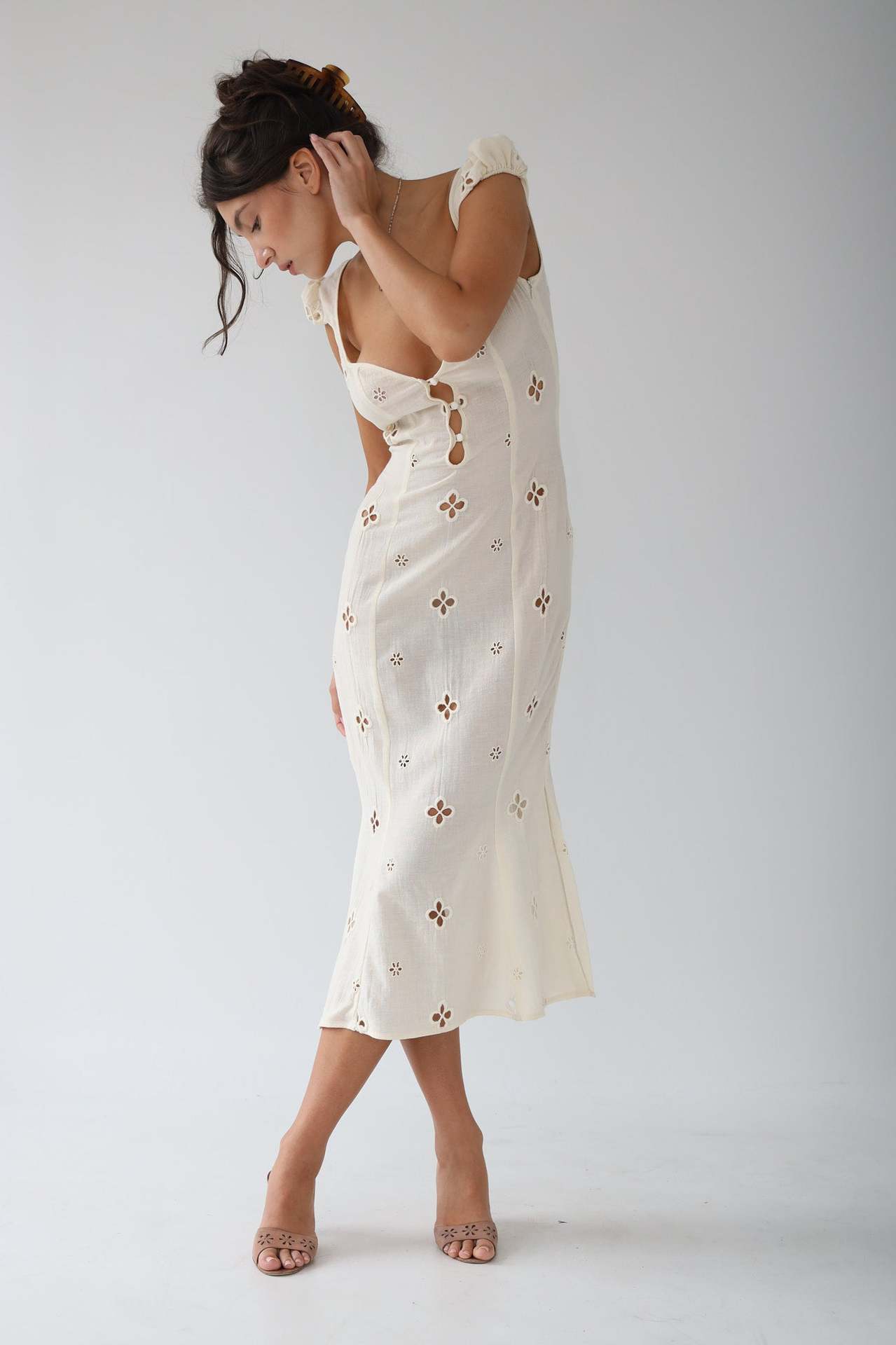 Image of Shelby | Women's Sleeveless A-Line Midi Dress
